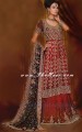 BW6833 Red Banarsi Jamawar Lehenga