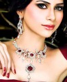 JW052 Rubby Gemstones Party Jewellery