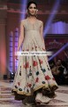 AK6122 Pearl White Off White Crinkle Chiffon Banarasi Crinkle Chiffon Fancy Net Anarkali Sharara