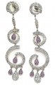 JW4908 White Zircons Earrings Jewellery