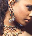 CJ660 Green And White Zircons Jewellery