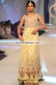 BW7664 Buff Crinkle Chiffon Organza Banarasi Jamawar Sharara