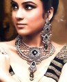 EJ074 Jet Black Gemstones Evening Jewellery