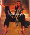 PW8272 Black Crape Silk Shalwar Kameez