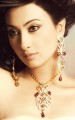 EJ284 Dark Red Gemstones Evening Jewellery