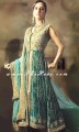 AK6995 Dark green Chiffon Anarkali Style