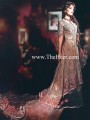 BW6453 Pale Taupe & Seal Brown Crinkle Chiffon & Banarasi Jamawar Gharara
