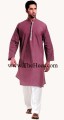 KT706 Dark Raspberry Cotton Kurta