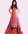 PW6613 Deep Cerise Crinkle Chiffon Shalwar Kameez