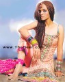 PW6898 Light Atomic Tangerine Banarsi Jamawar long Kameez