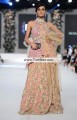 BW6673 French Rose Fawn Dark Fawn Crinkle Chiffon Net Lehenga