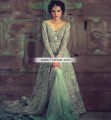 BW7204 Camouflage Green Emerald Crinkle Chiffon Organza Lehenga