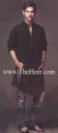 KT731 Black Polister Cotton Kurta