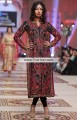 PW6973 Black Raw Silk Crepe Silk Crinkle Chiffon Party Dress