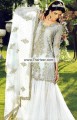 SC6758 White Crinkle Chiffon Lehenga