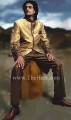 SW510 Light Golden Jamawar Sherwani