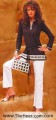  CW597 Black Crepe Silk Casual Wear