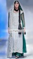 BW7982 Gainsboro Deep Jungle Green Crinkle Chiffon Sharara
