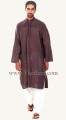 KT712 Brown Polyster Cotton Kurta