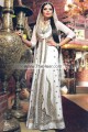 BW7868 Off White Crinkle Chiffon Crepe Silk Maxi