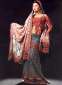 BW129 Burnt Orange & Sea Green Lehenga