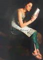 PW8837 Sea Foam Crepe Silk Short Kameez