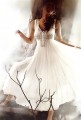 BW7907 Offwhite Chiffon Anarkali Style