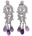 JW4984 White Zircons Earrings Jewellery