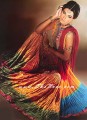 SC197 Golden charmeuse Party Wear