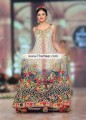 AK7453 Arsenic Old Lace Crinkle Chiffon Raw Silk Anarkali