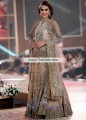 BW6565 Light Beige Crinkle Chiffon Banarasi Jamawar Lehenga