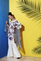GAW- White 3 Pc Silk Bamboo Stiched Suit