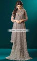 SC6781 Pale Silver Pale Spring Bud Crinkle Chiffon Crush Silk Sharara