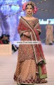 BW7220 Terra Cotta Brown Crinkle Chiffon Lehenga