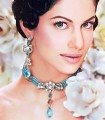 EJ558 Capri Blue Gemstone Evening Jewellery
