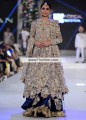 BW6867 Platinum St. Patrick's Blue Crinkle Chiffon Velvet Lehenga
