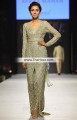 PW6628 Pearl Raw Silk Crinkle Chiffon Party Dress