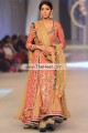 BW7674 Bittersweet Gold Yellow Crinkle Chiffon  Banarasi Crinkle Chiffon Anarkali Sharara