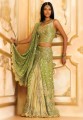 BW59 Green & Gold Lehenga