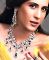 JW044 Green Zircons Necklace Party Jewellery