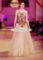 BW7540  Desert Sand Crinkle Chiffon Raw Silk Gown