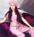 PW8907 Cameo Pink Katan Silk Shalwar Kameez