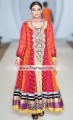 BW7943 Amaranth Cinnamon Burgundy Chrome Yellow Light Salmon Pink Crinkle Chiffon Anarkali