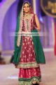 BW5401 Burgundy British Racing Green Banarasi Jamawar Sharara