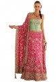 BW60 Mint Green & Hot Pink Lehenga