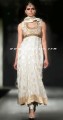 AK7499 Offwhite Banarsi Chiffon Anarkali Style