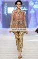 PW7244 Atomic Tangerine Light Taupe Blond Fancy Net Crepe Silk Party Wear