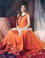AK6814 Mango Tango Crinkle Chiffon Crepe Silk Anarkali Frock