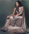 BW6382 Misty Rose Crinkle Chiffon Lehenga