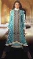EW6675 Verdigris Crinkle Chiffon Anarkali Style